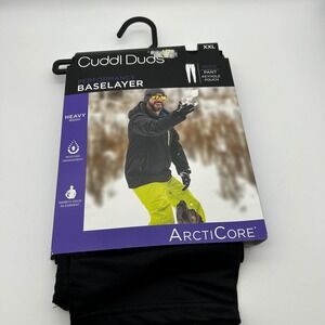 Cuddl Duds Mens XXL Arcticore Performance Baselayer Pant Black Heavyweight